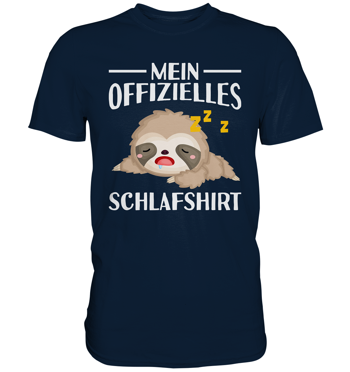 Offizielles Schlafshirt Nachthemd Schlafanzug Pyjama Faultier T-Shirt