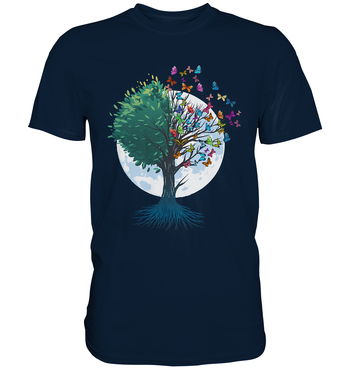 Natur Schmetterling Baum T-Shirt
