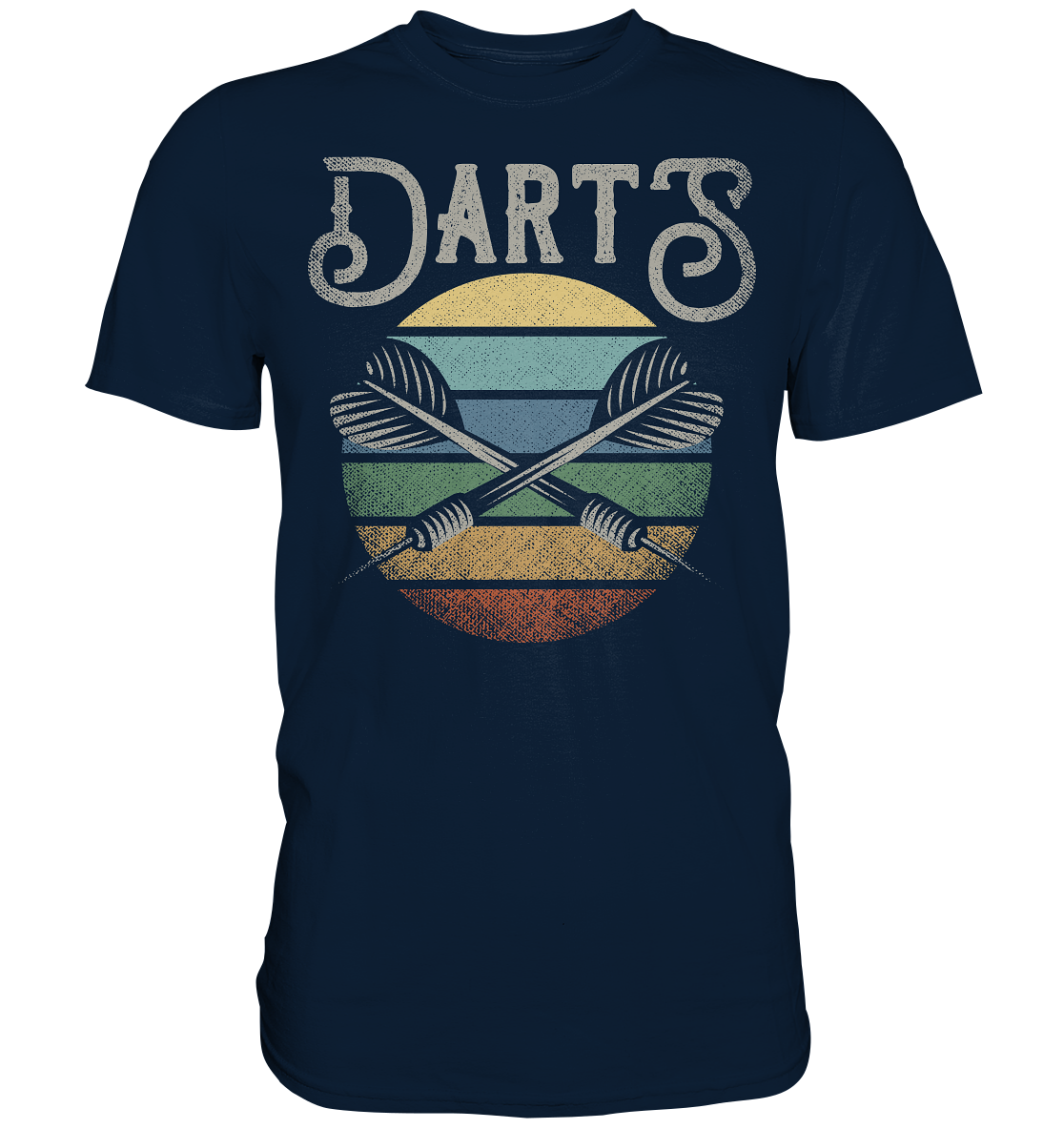 Vintage Dartpfeile Sunset Darts T-Shirt
