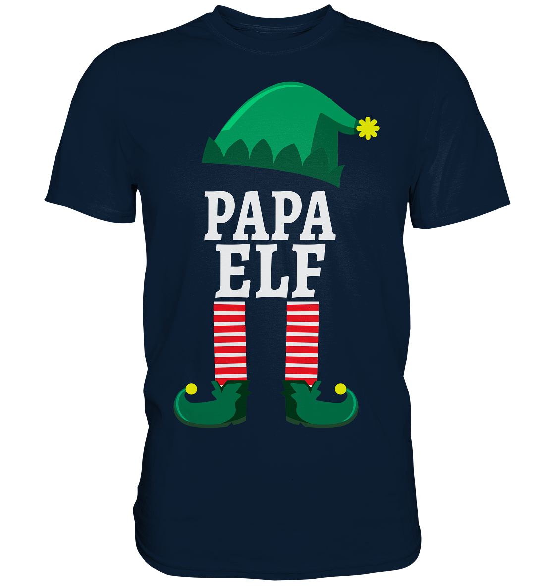 Papa Elf Familie Weihnachten Vater Weihnachtself T-Shirt