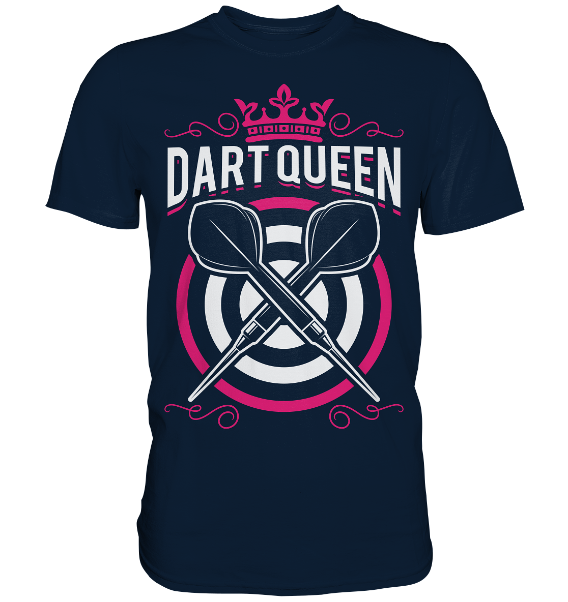 Dart Queen Darts Pfeil Dartscheibe Mädchen T-Shirt