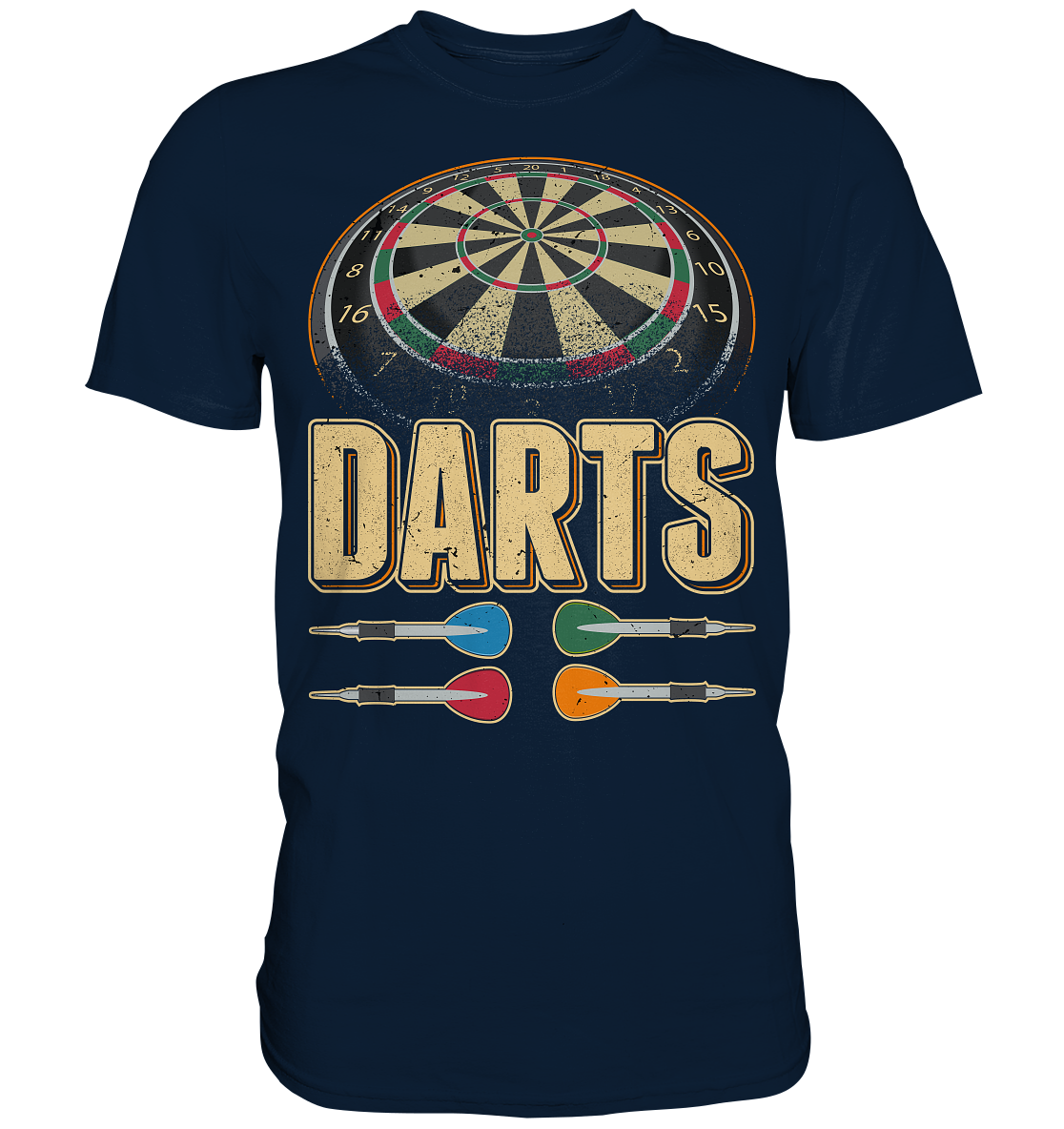 Dartpfeil Dartscheibe 180 Darts T-Shirt