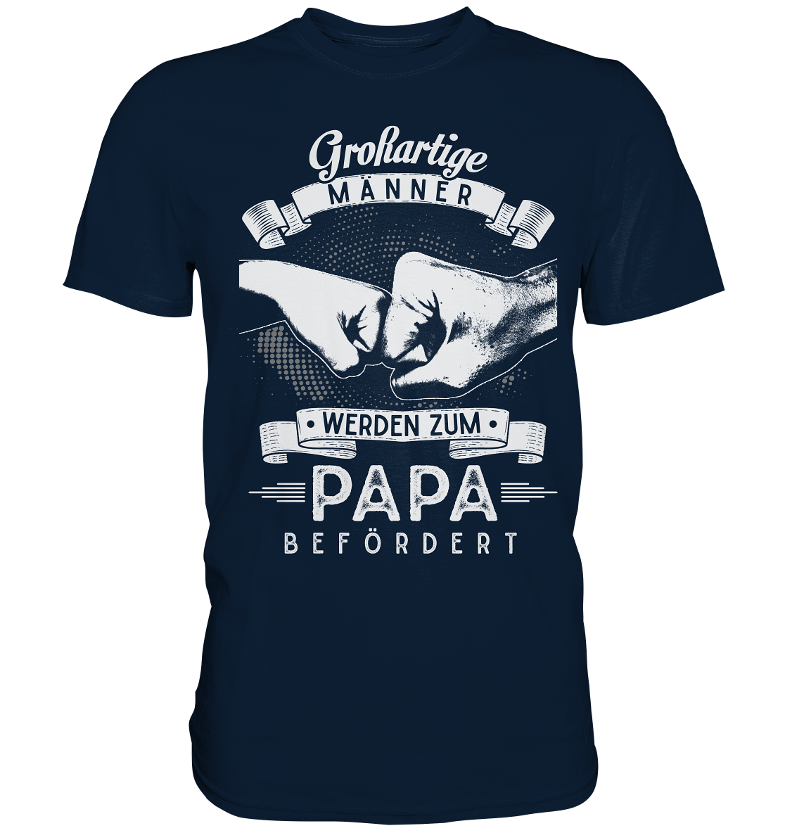 Großartige Männer werden zum Papa befördert T-Shirt