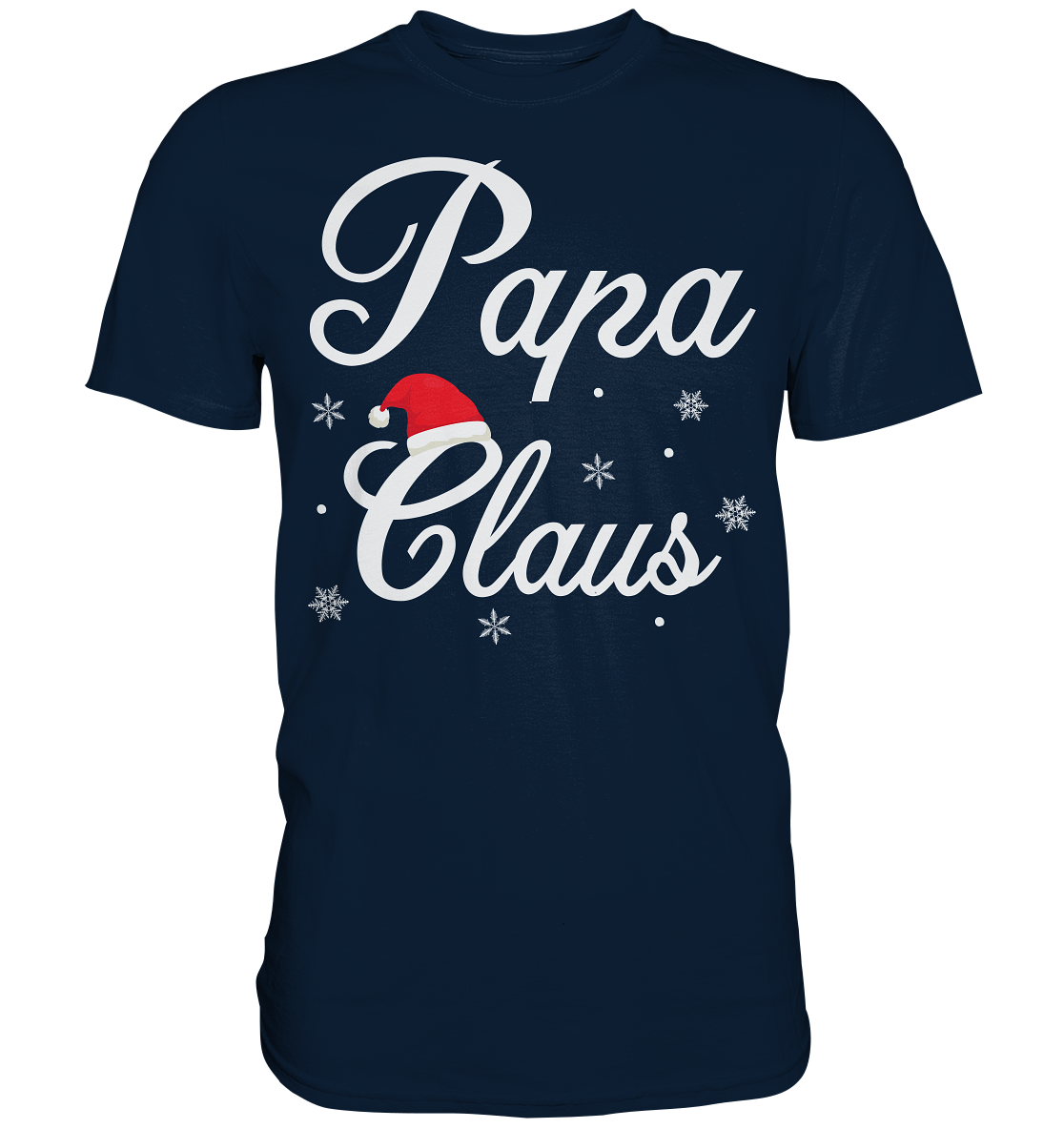 Papa Claus Familie Weihnachtsoutfit Xmas Weihnachten Weihnachtsmann Vater T-Shirt