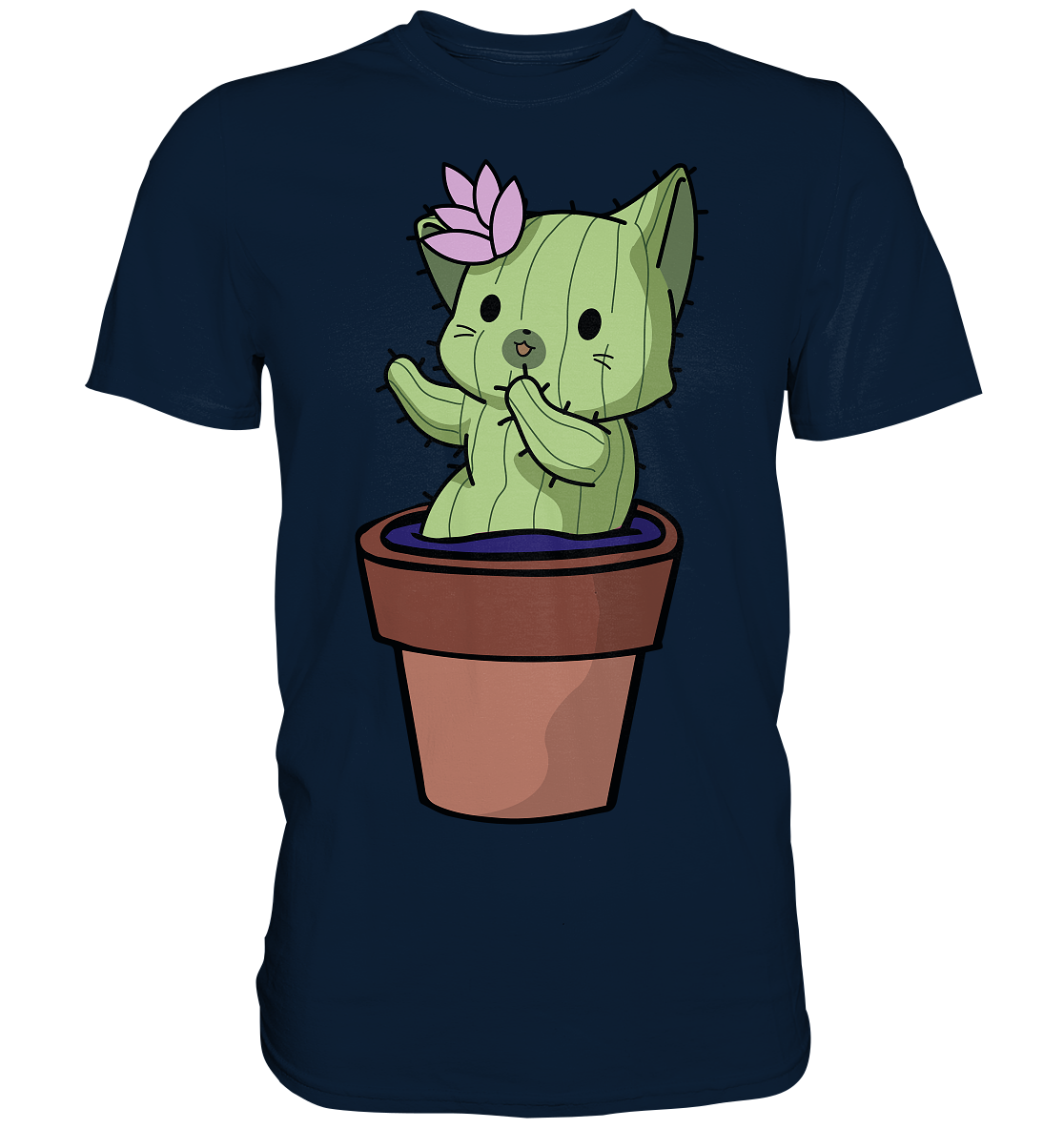 Süßes Kaktus Katzen T-Shirt