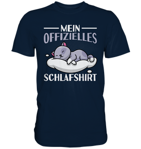 Offizielles Schlafshirt Nachthemd Schlafanzug Pyjama Schlafen Katze T-Shirt