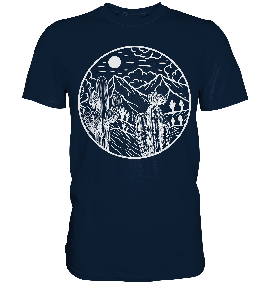 Kaktus Landschaft Sukkulenten Wüste T-Shirt