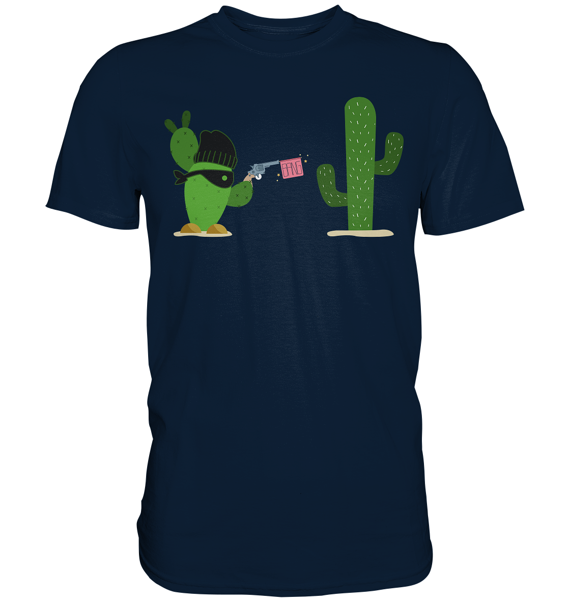 Kaktus Gangster T-Shirt Kakteen Sukkulenten Humor