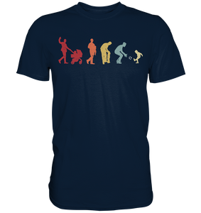 Fußball Papa Sohn Evolution Vatertag Geschenk Vater T-Shirt