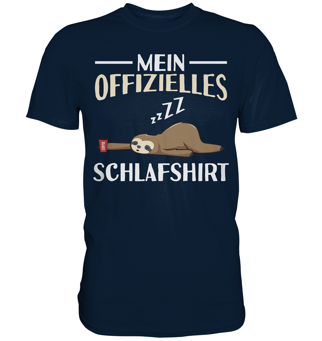 Offizielles Schlafshirt Nachthemd Schlafanzug Pyjama Faultier T-Shirt