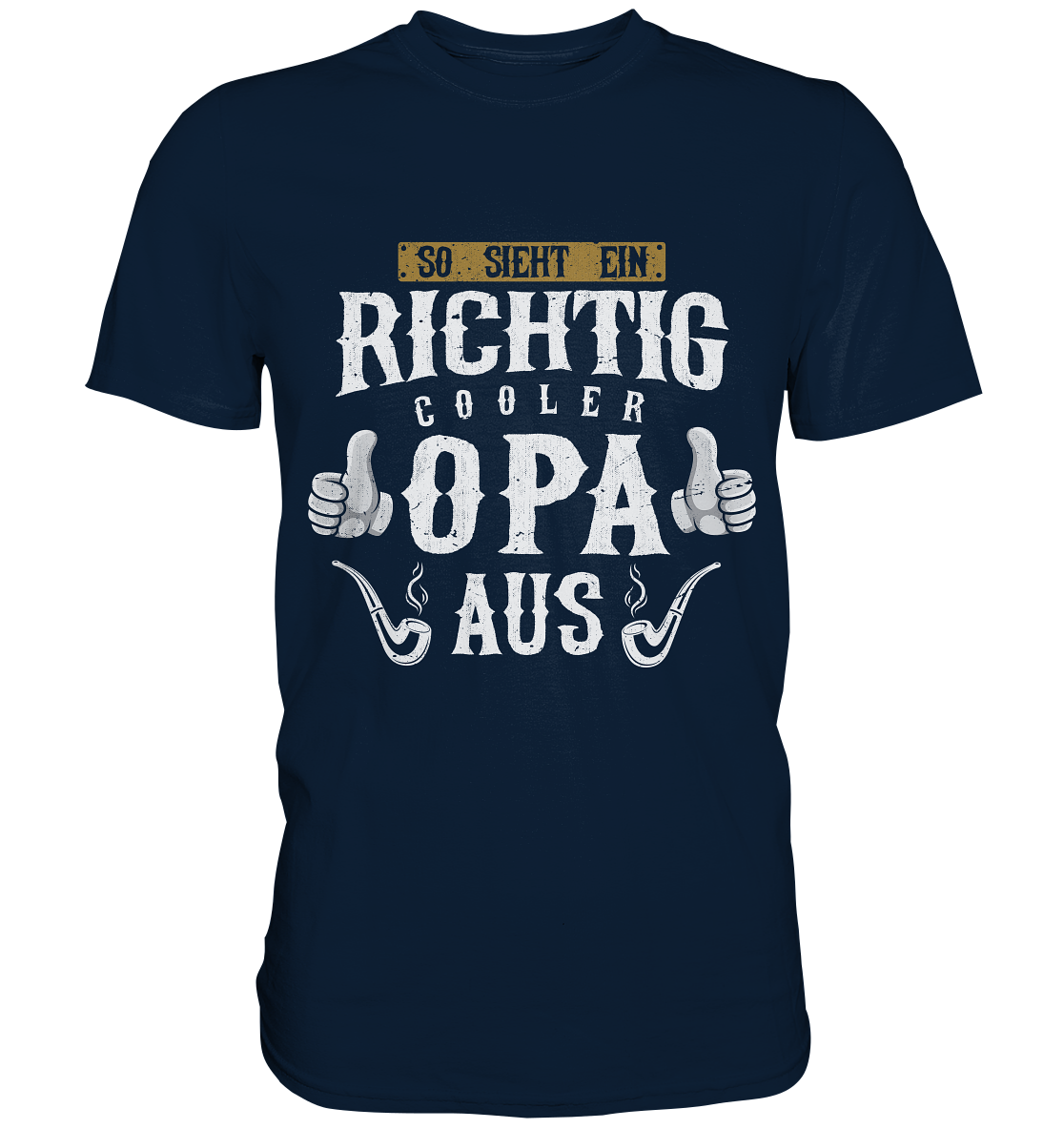 Richtig cooler Opa Herren Premium T-Shirt