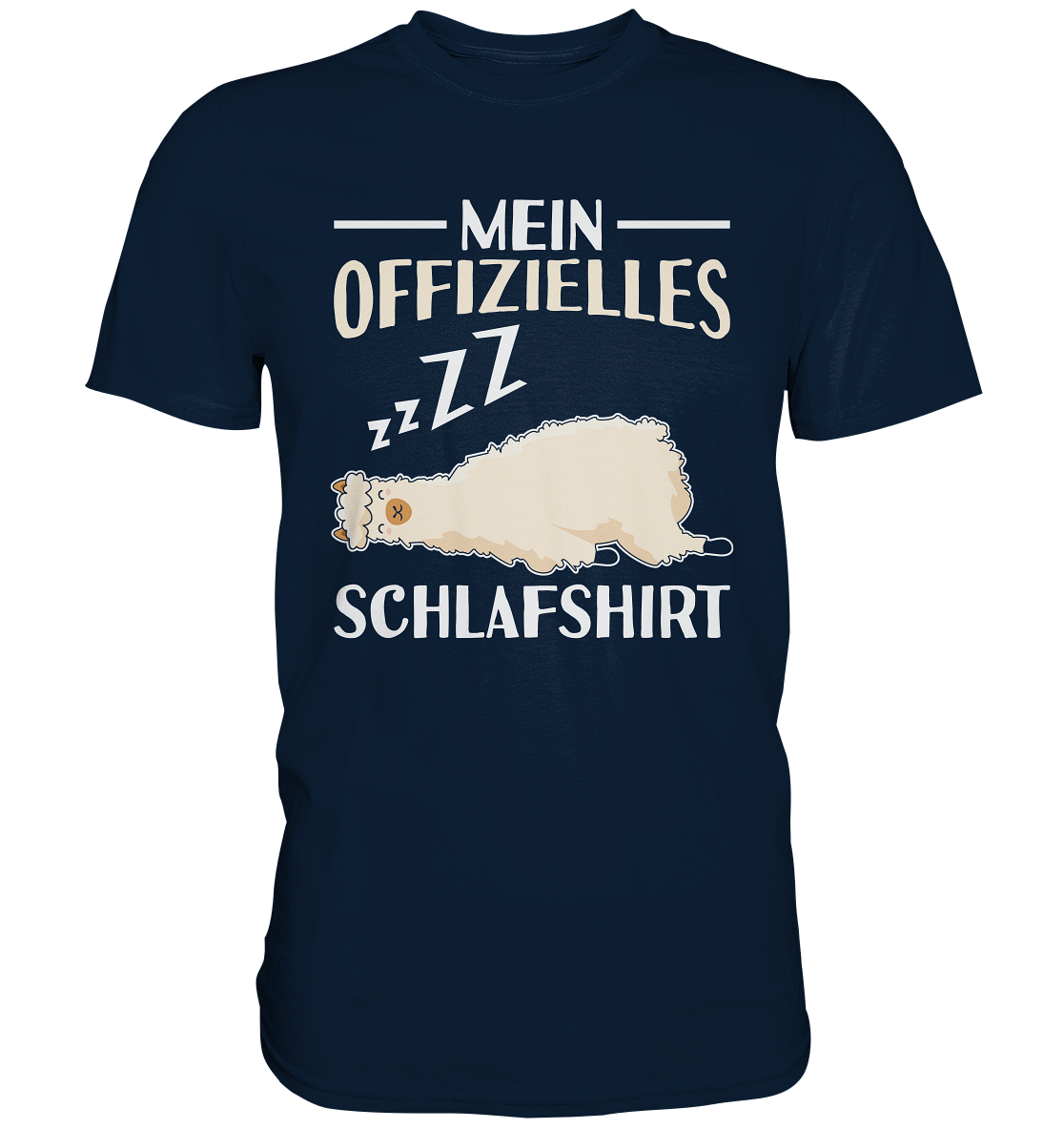 Offizielles Schlafshirt Nachthemd Schlafanzug Pyjama Alpaka Lama T-Shirt