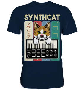 Modularer Synthesizer Analog Vintage Katze Wellen T-Shirt