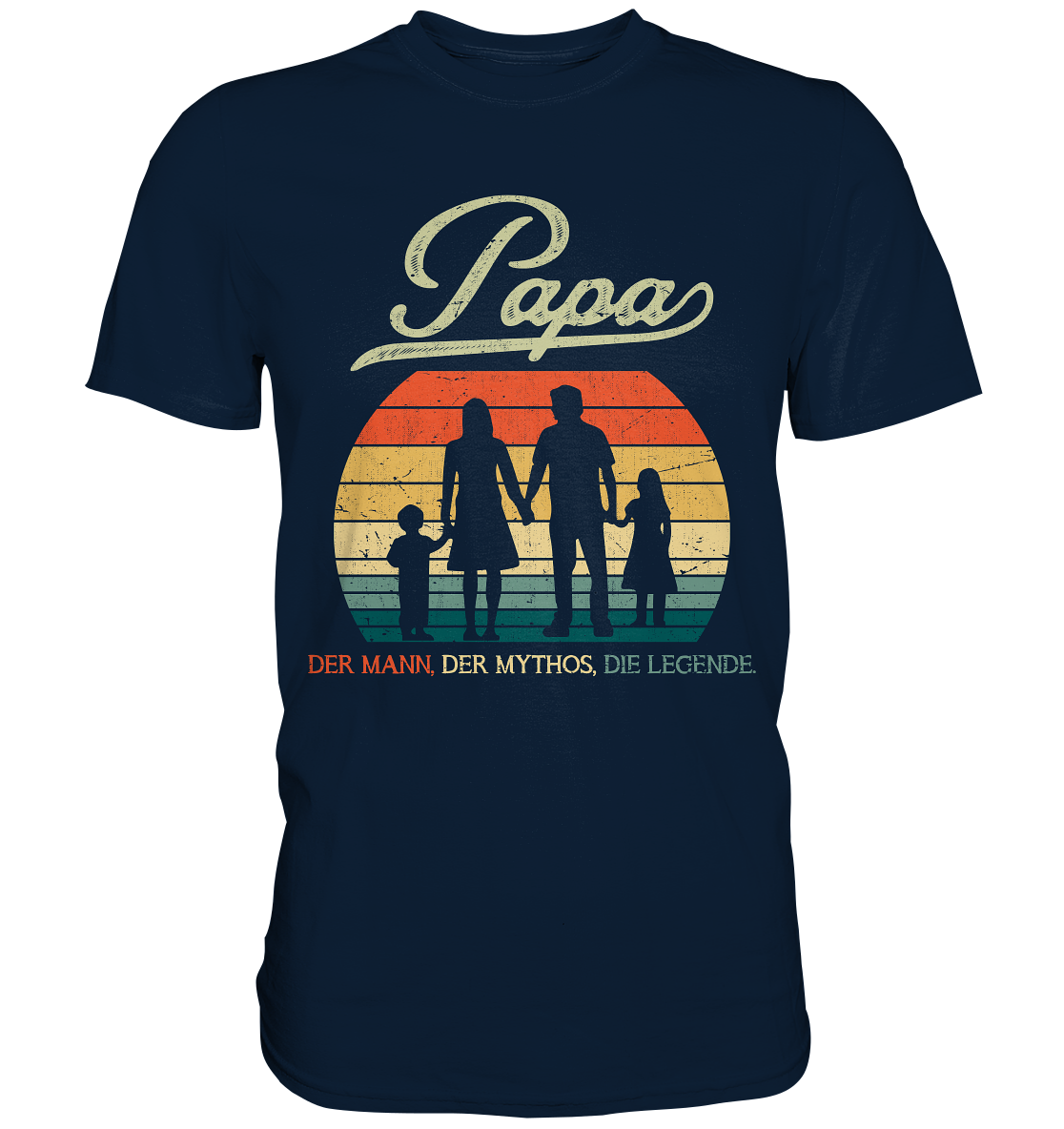 Papa Tochter Sohn Frau Vatertag Geschenk Vater T-Shirt