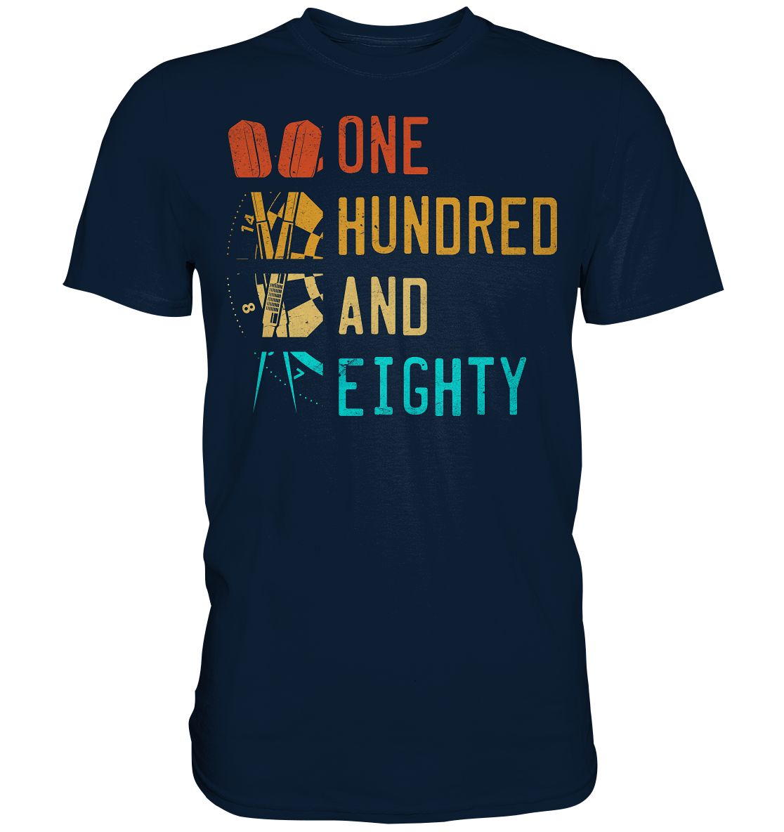 Darts Triple 20 Dartscheibe 180 Einhundertachtzig T-Shirt