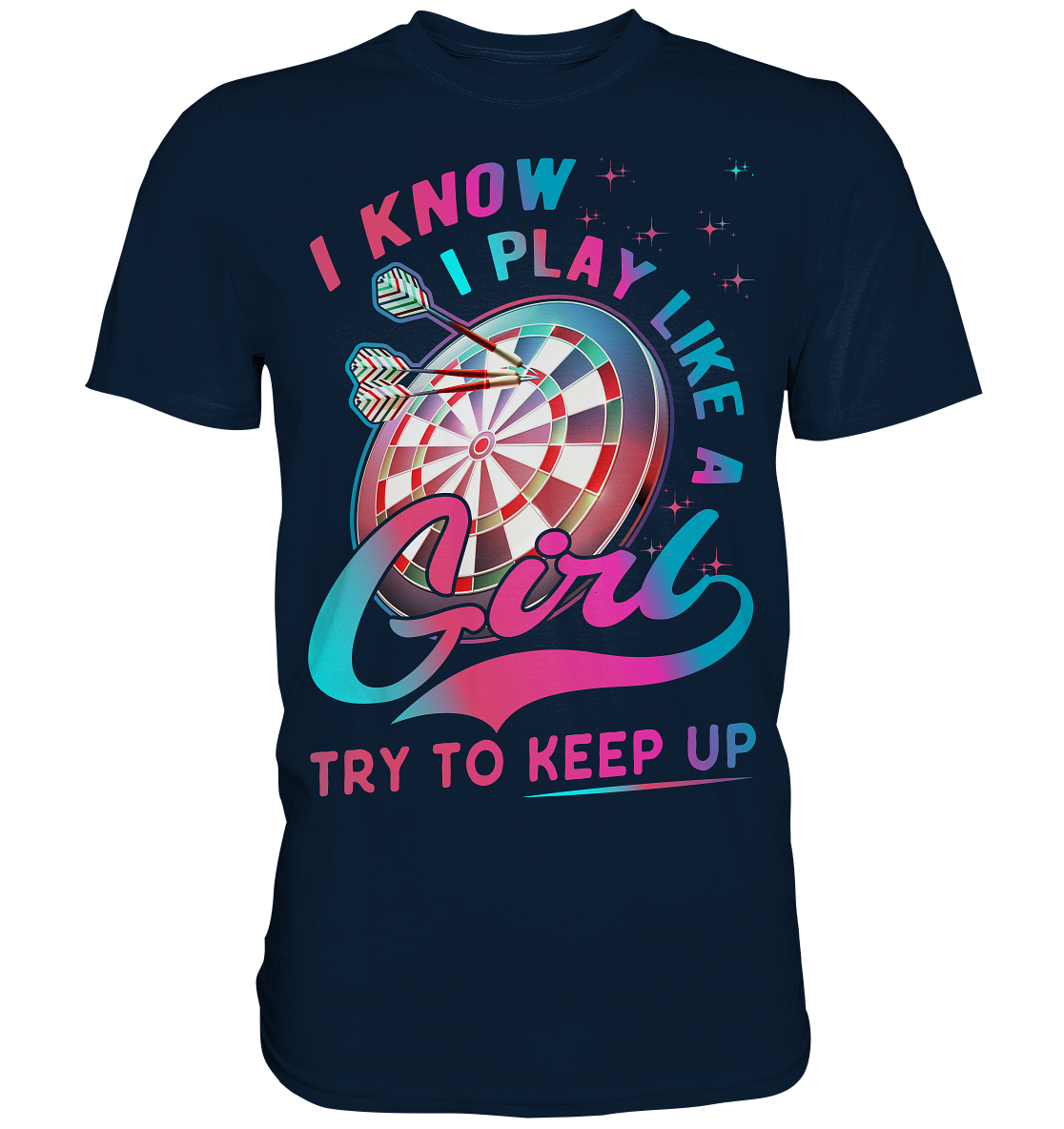 Dart Mädchen Dartscheibe 180 Darts T-Shirt