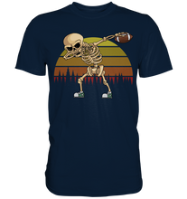 Laden Sie das Bild in den Galerie-Viewer, Dabbing Skelett Vintage American Football T-Shirt
