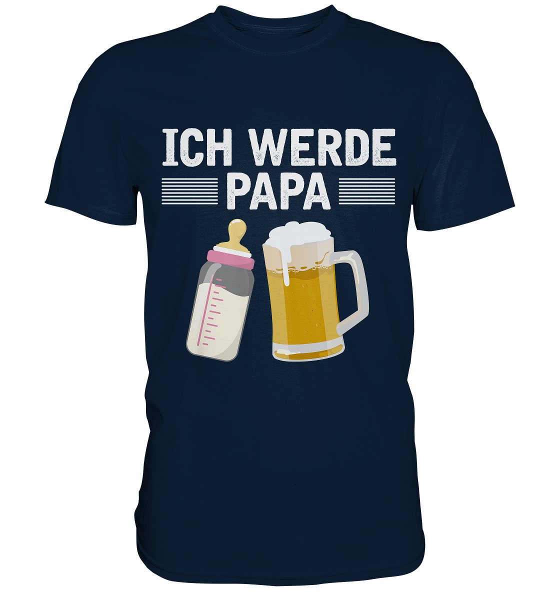 Ich werde Papa Herren Premium T-Shirt