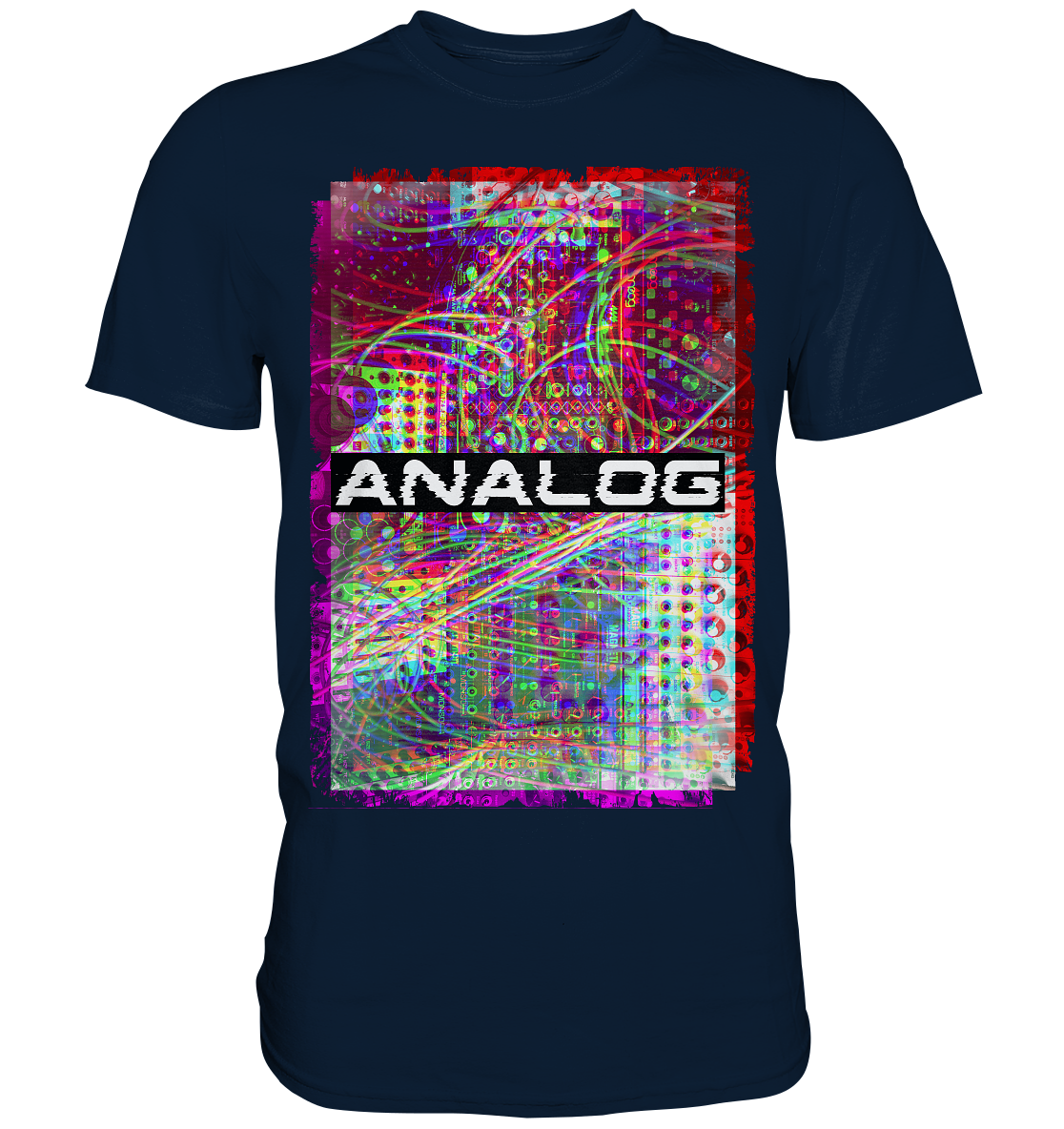 Synthesizer Glitch Modular Analog Synth T-Shirt