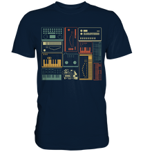 Laden Sie das Bild in den Galerie-Viewer, Analoger modularer Synthesizer Musiker Keyboard T-Shirt

