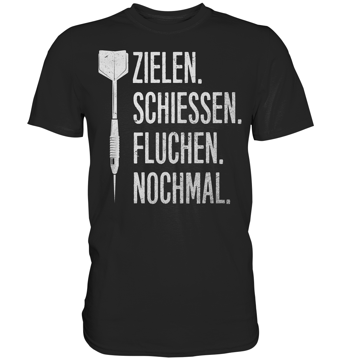 Lustiger Dart Spruch Dartpfeil Probleme T-Shirt