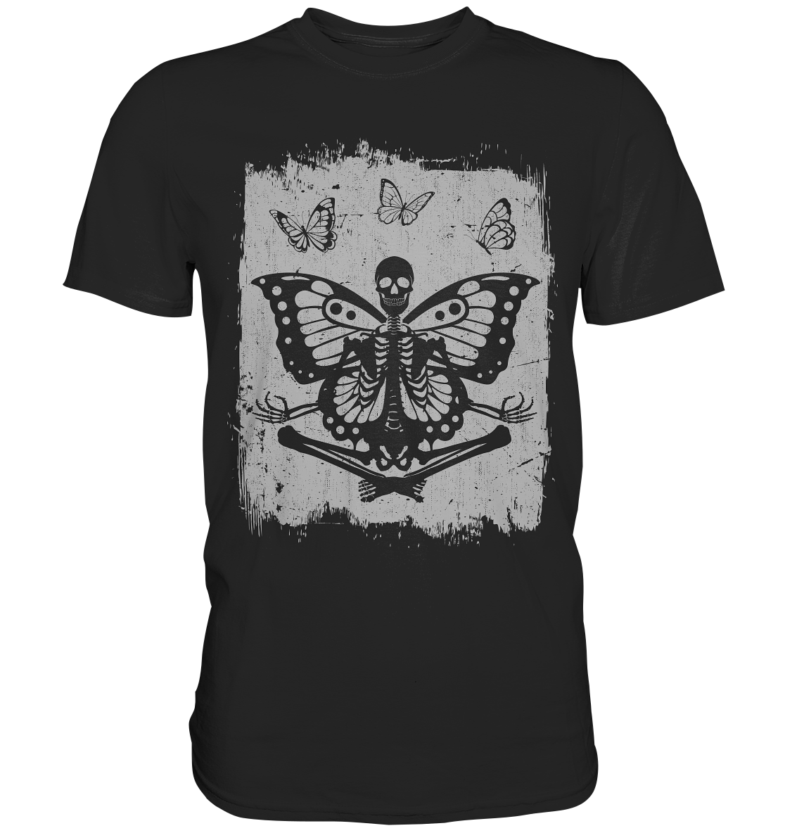 Skelett Schmetterling Insekten T-Shirt