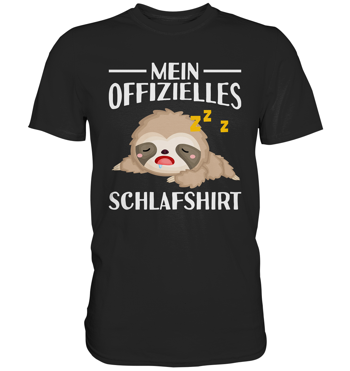 Offizielles Schlafshirt Nachthemd Schlafanzug Pyjama Faultier T-Shirt