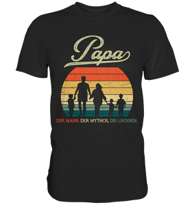Papa von 3 Kindern Vatertag Geschenk Vater T-Shirt
