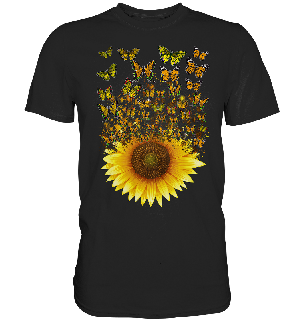 Sonnenblumen Schmetterling T-Shirt Gärtner Geschenk Garten