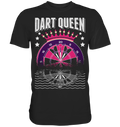Dart Königin Pfeil Dartscheibe Dartpfeile T-Shirt