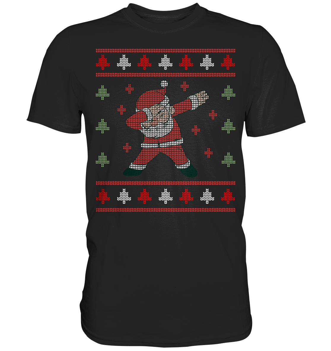 Dabbing Weihnachtsmann Santa Weihnachtsoutfit T-Shirt