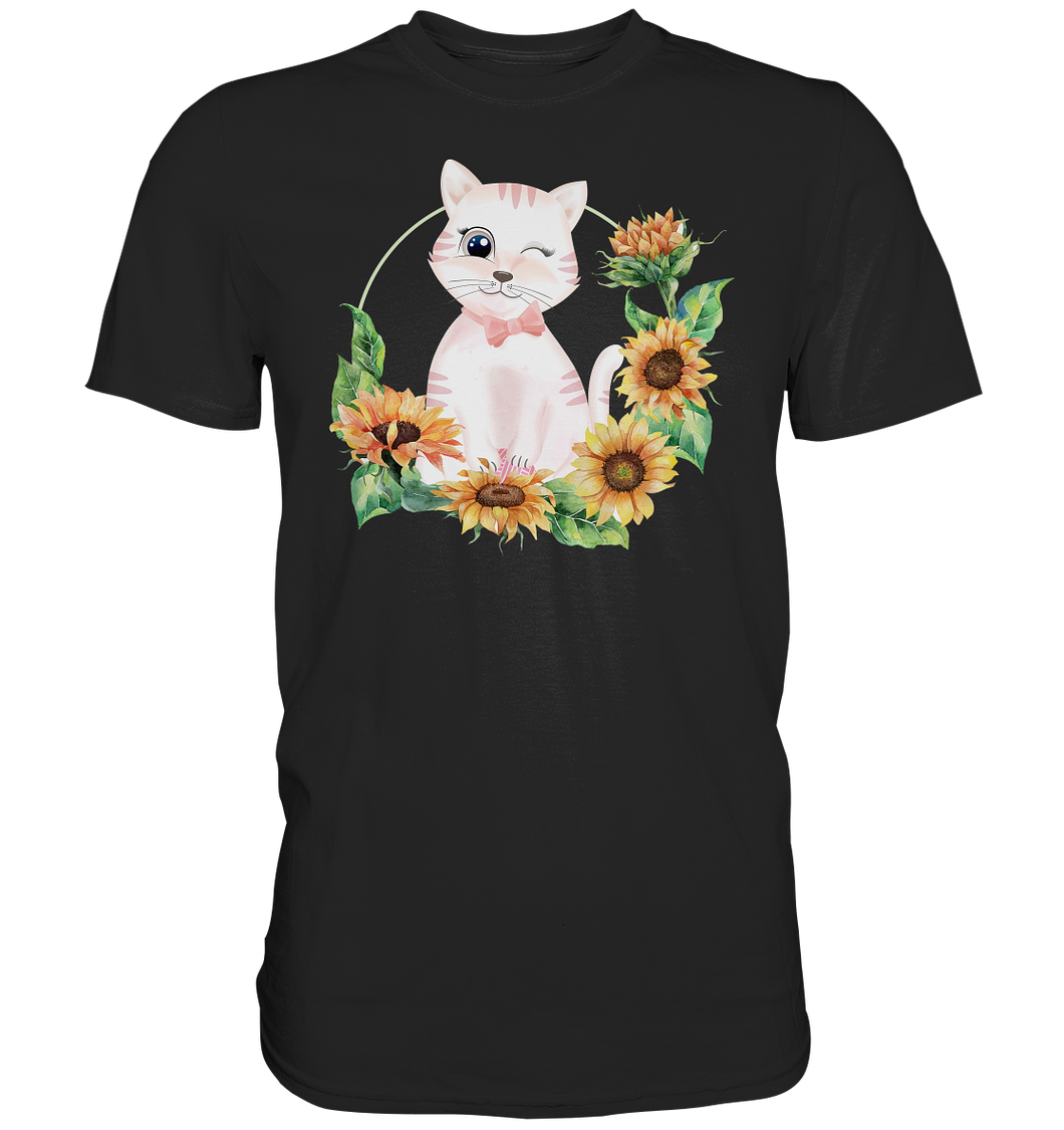Katze Sonnenblumen Shirt Gärtner Kätzchen Garten Geschenk