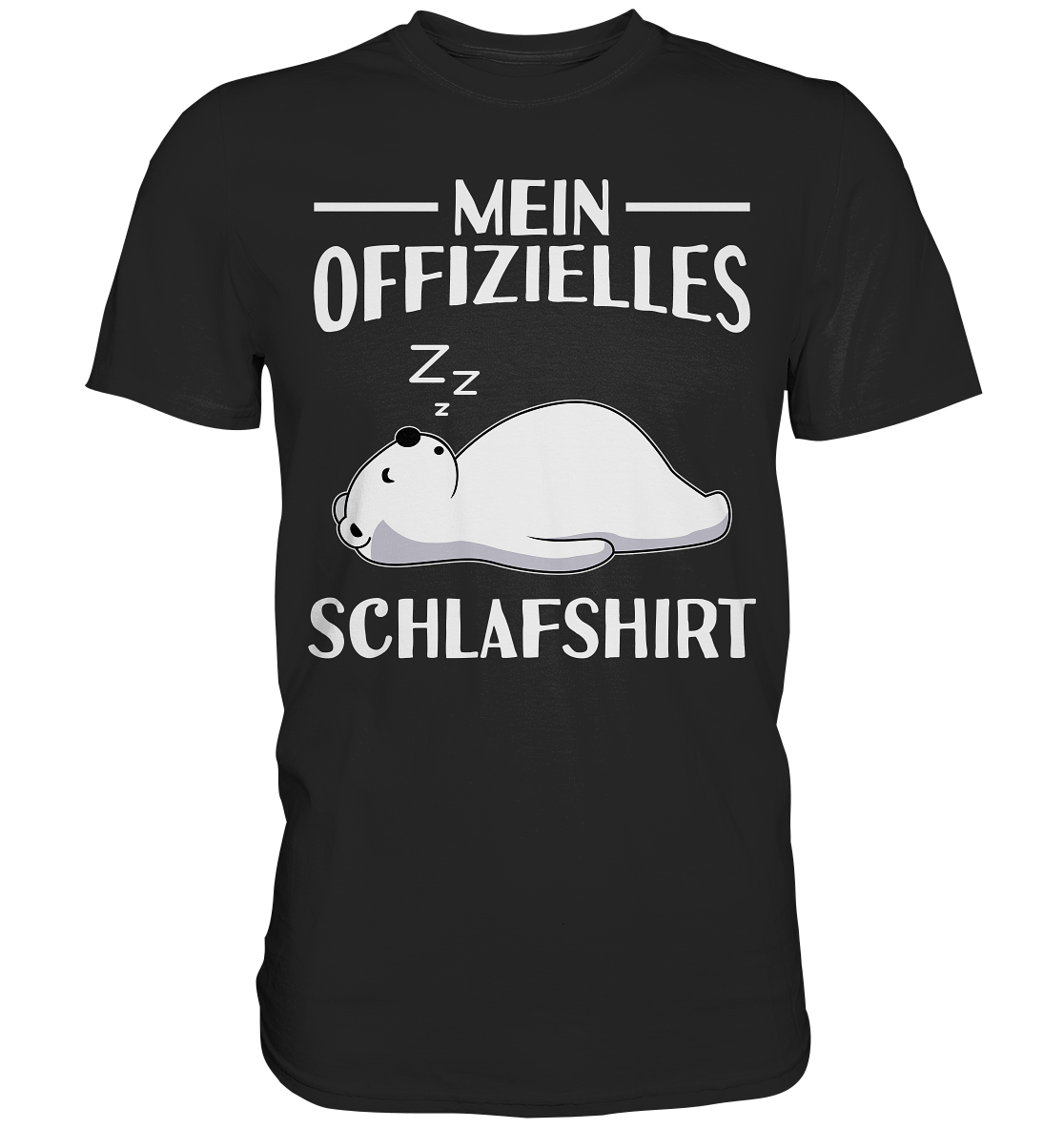 Offizielles Schlafshirt Nachthemd Schlafanzug Pyjama Eisbär T-Shirt