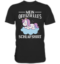 Offizielles Schlafshirt Nachthemd Schlafanzug Pyjama Einhorn T-Shirt