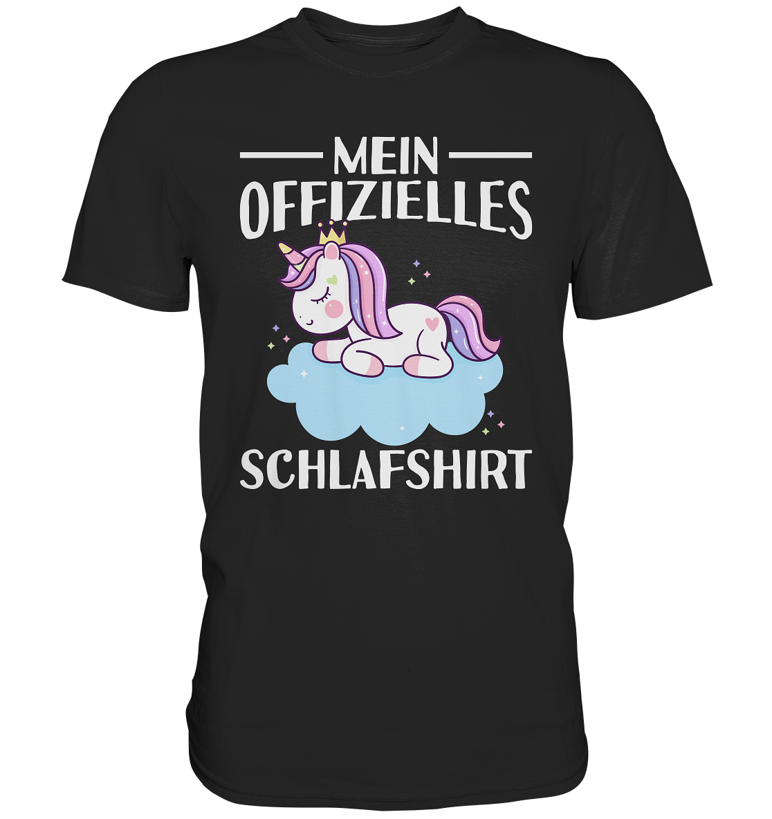 Offizielles Schlafshirt Nachthemd Schlafanzug Pyjama Einhorn T-Shirt