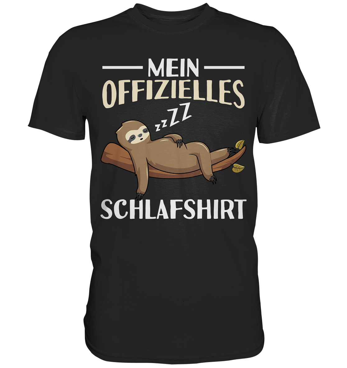 Offizielles Schlafshirt Nachthemd Schlafanzug Pyjama Faultier T-Shirt