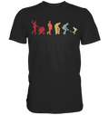 Fußball Papa Sohn Evolution Vatertag Geschenk Vater T-Shirt