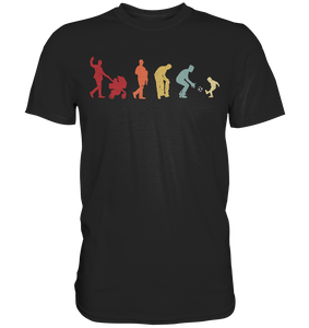 Fußball Papa Sohn Evolution Vatertag Geschenk Vater T-Shirt