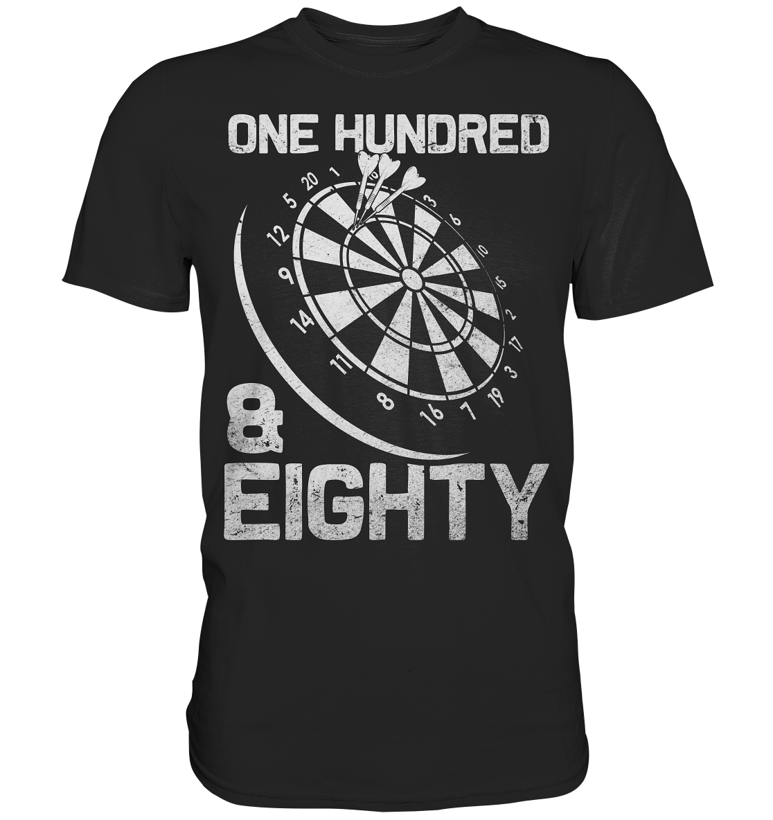 Darts 180 Triple 20 Dartscheibe einhundertachtzig T-Shirt