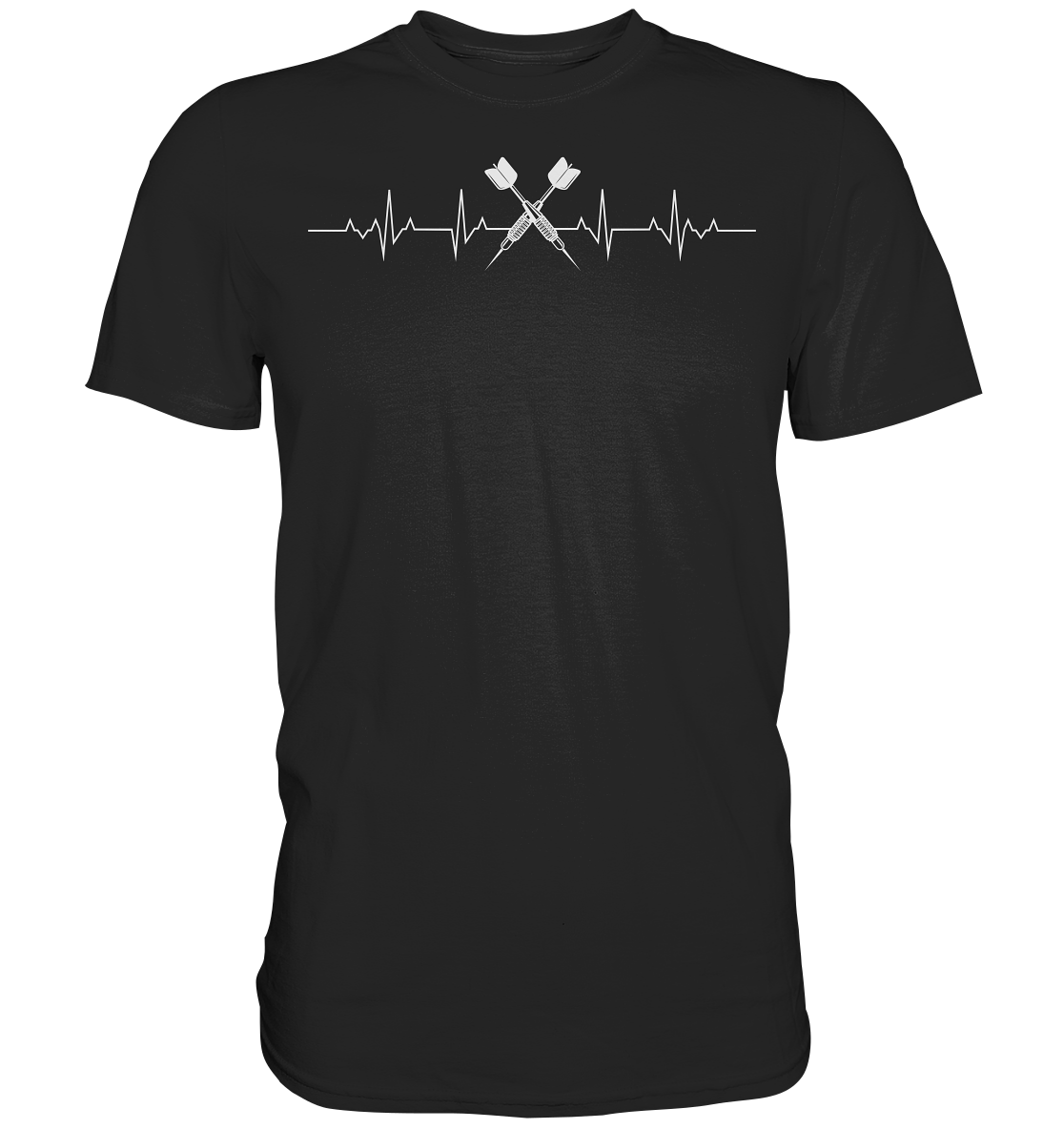 Dart Herzschlag Dartpfeile Darts T-Shirt
