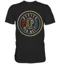 Bester Papa der Welt Vatertag Geschenk Vintage Vater T-Shirt