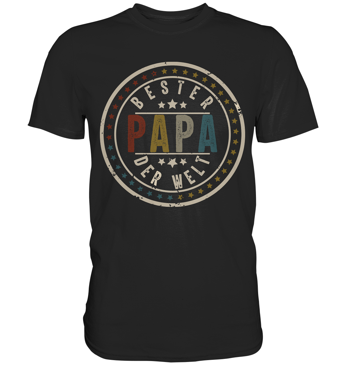 Bester Papa der Welt Vatertag Geschenk Vintage Vater T-Shirt