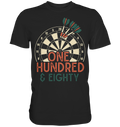 Darts 180 Sport Dartpfeile Turnier Einhundertachtzig Dart T-Shirt