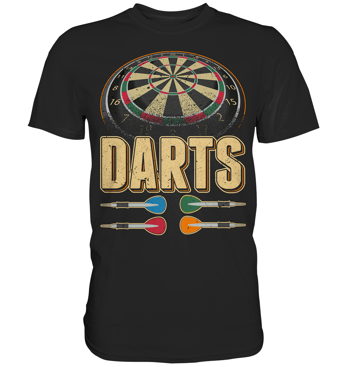 Dartpfeil Dartscheibe 180 Darts T-Shirt