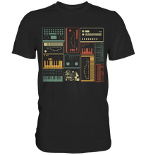 Laden Sie das Bild in den Galerie-Viewer, Analoger modularer Synthesizer Musiker Keyboard T-Shirt
