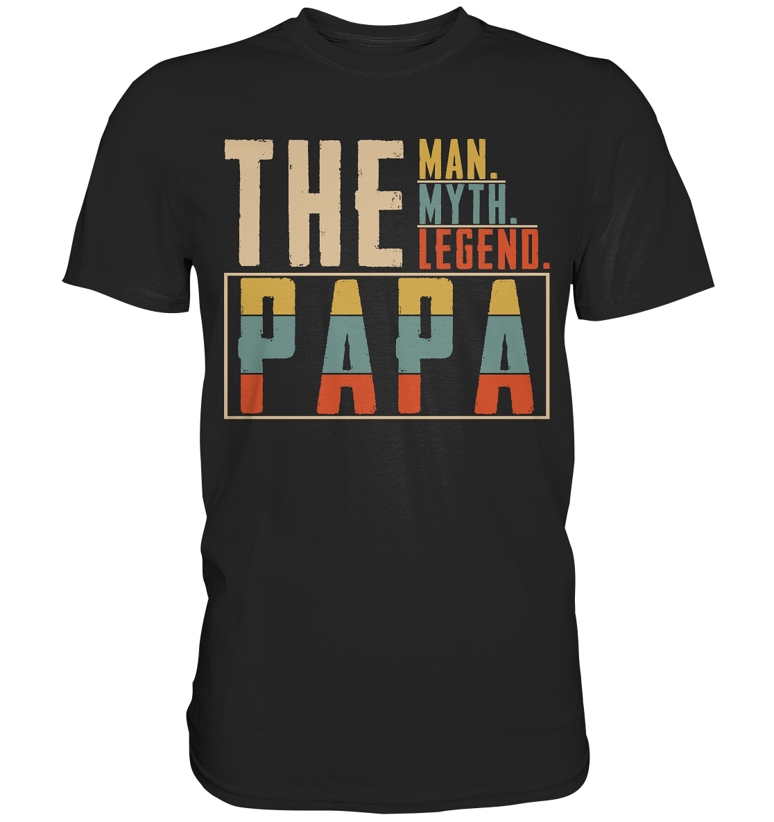 Bester Papa Ever Vatertag Geschenk Retro Vater T-Shirt