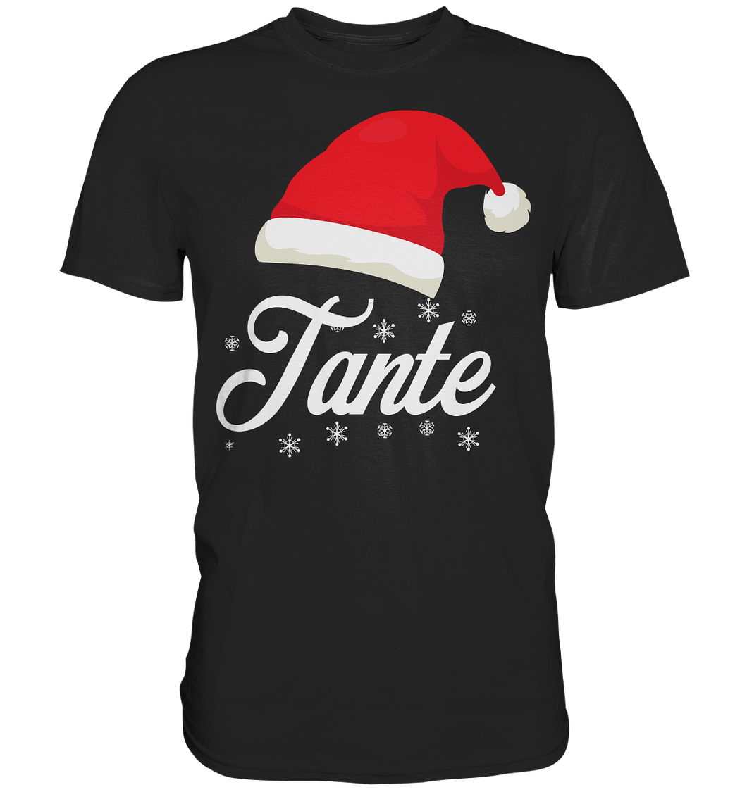 Tante Weihnachtsoutfit Familien Weihnachten Santa Claus Weihnachtsmann T-Shirt