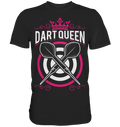 Dart Queen Darts Pfeil Dartscheibe Mädchen T-Shirt