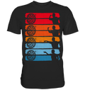 Retro Dart Wurf Dartscheibe Bullseye Darts T-Shirt