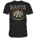 Vintage Darts Dartscheibe Sport Dartpfeile T-Shirt